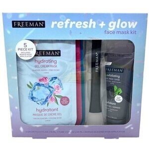 Freeman Refresh + Glow Face Mask Kit 5-Pieces New